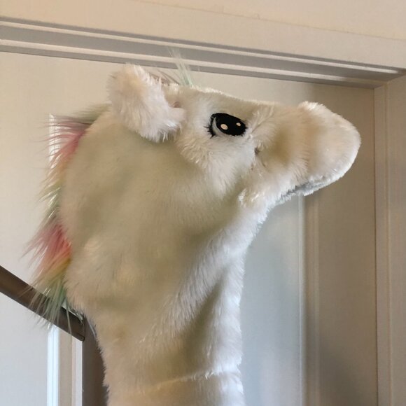 Justice Unicorn Light Up Hat Scarf Mittens White - Picture 8 of 16